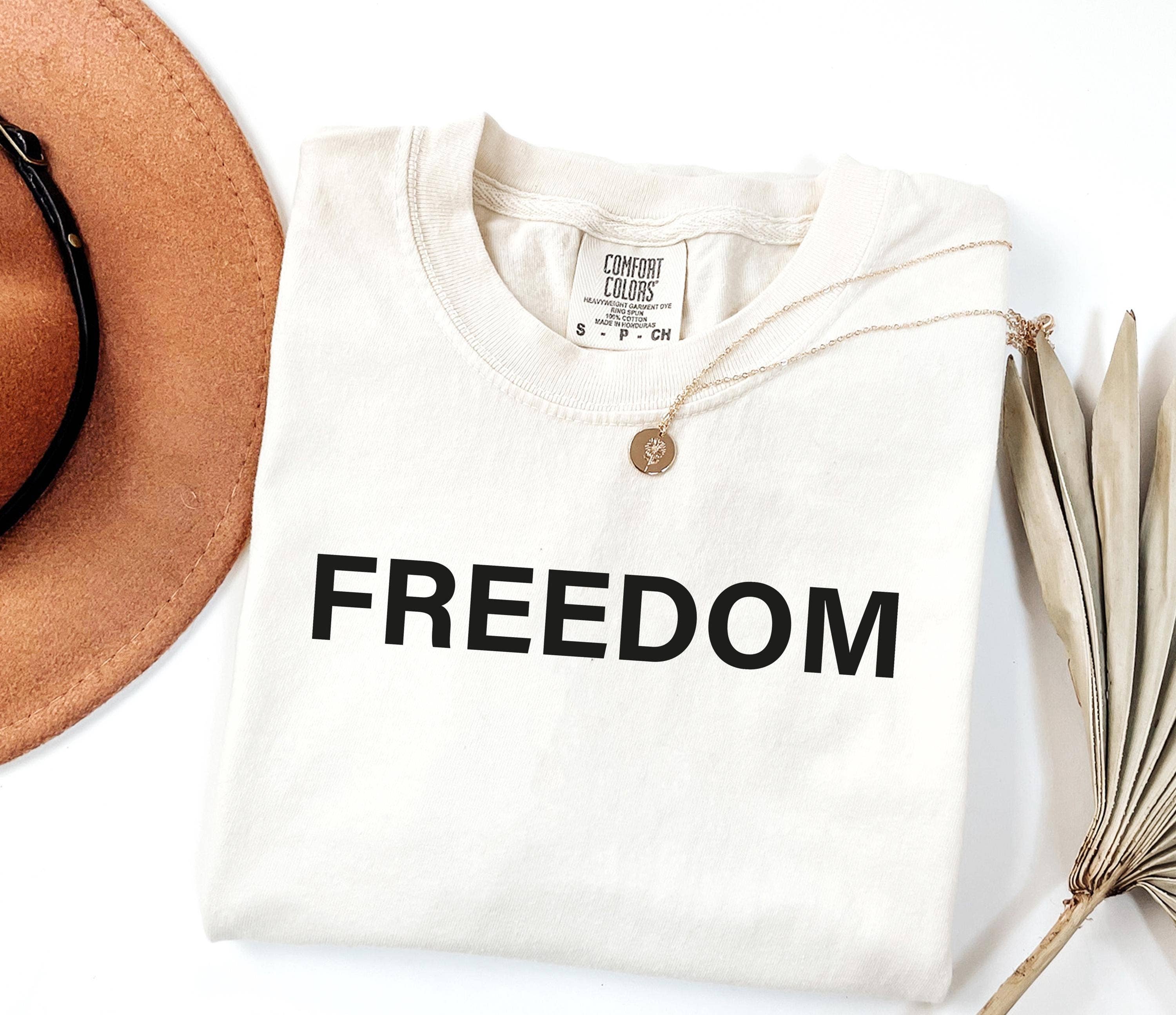 Glaime - Vendita all'ingrosso Maglietta stampata - Donna - Maglietta della Libertà Comfort Colors Charlie Kirk, Maglione della Libertà0