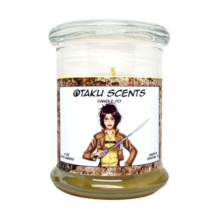 Hange 9oz Soy Jar Filled Candle - Pimento & Vanilla Scent for wholesale by Otaku Scents