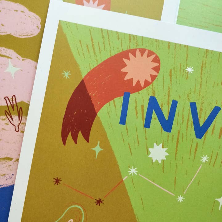 Lucy Scott Illustration – Großhandel Kunstdruck – Invite Wonder In Art Print, Mindful Positive Dreamy Wandkunst3