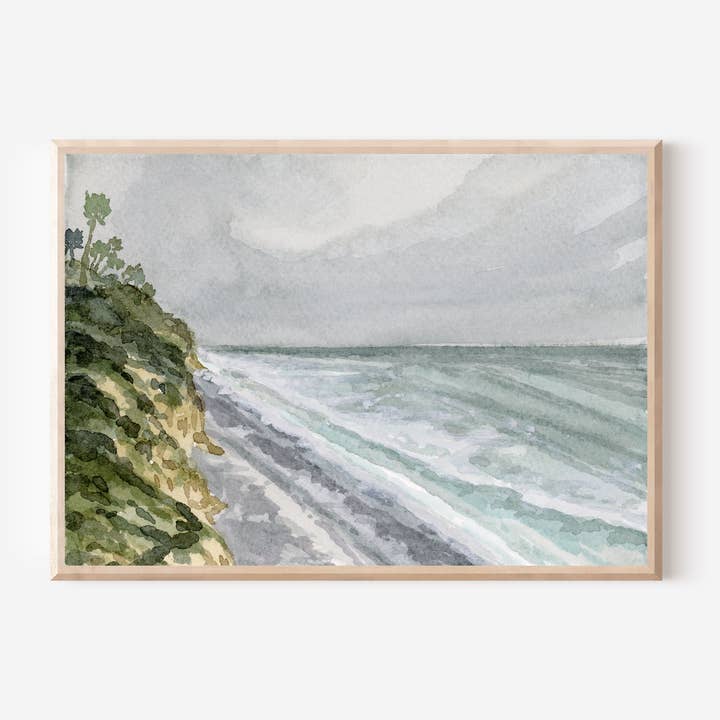 June Gloom | Impressão de arte em aquarela por atacado de Rebecca Sobbi Studio