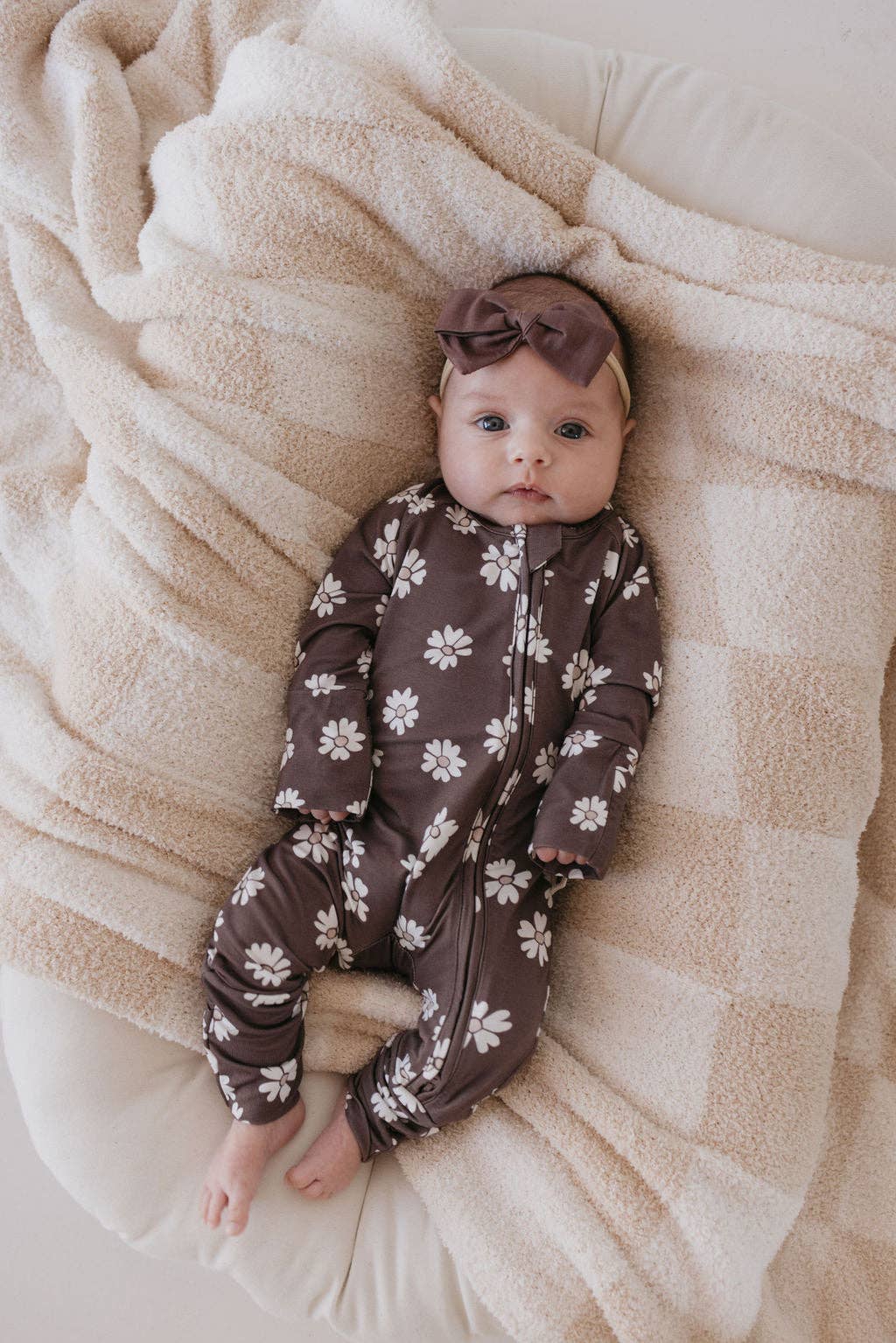 Forever French Baby - Wholesale Sleepsuit - Baby - Bamboo Zip Pajamas | Midnight Meadow1