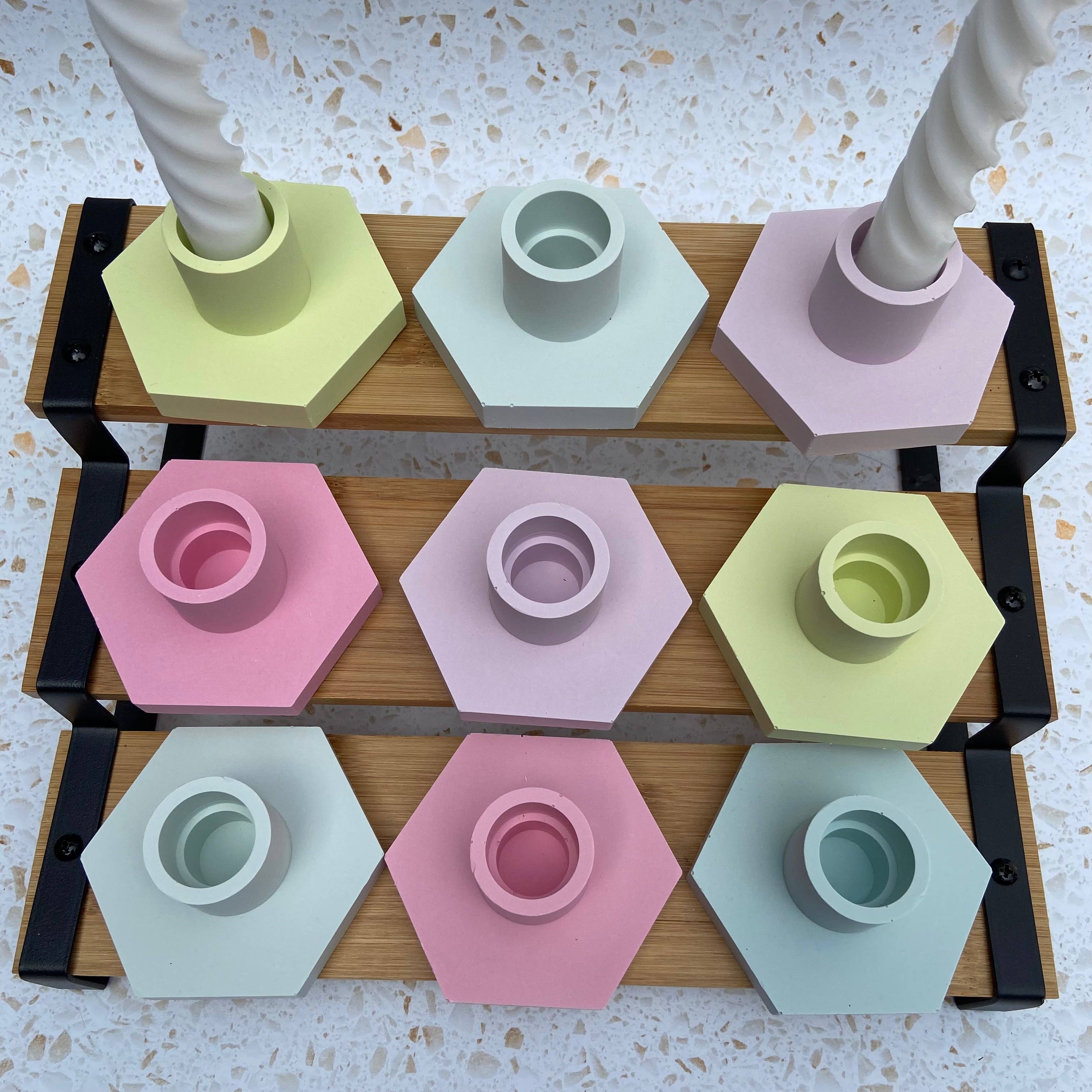 AlphaGrayArt - Wholesale Candle Holder - Pastel Candle Stick Holder2