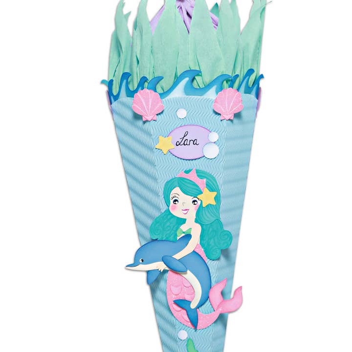 Skoletaske håndværk kit „Havfrue“ for engroshandel hos URSUS® / Buntpapierfabrik Ludwig Bähr GmbH & Co. KG