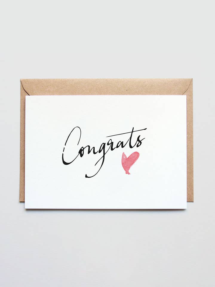 Greeting card Congrats for wholesale by Ralanto Studio