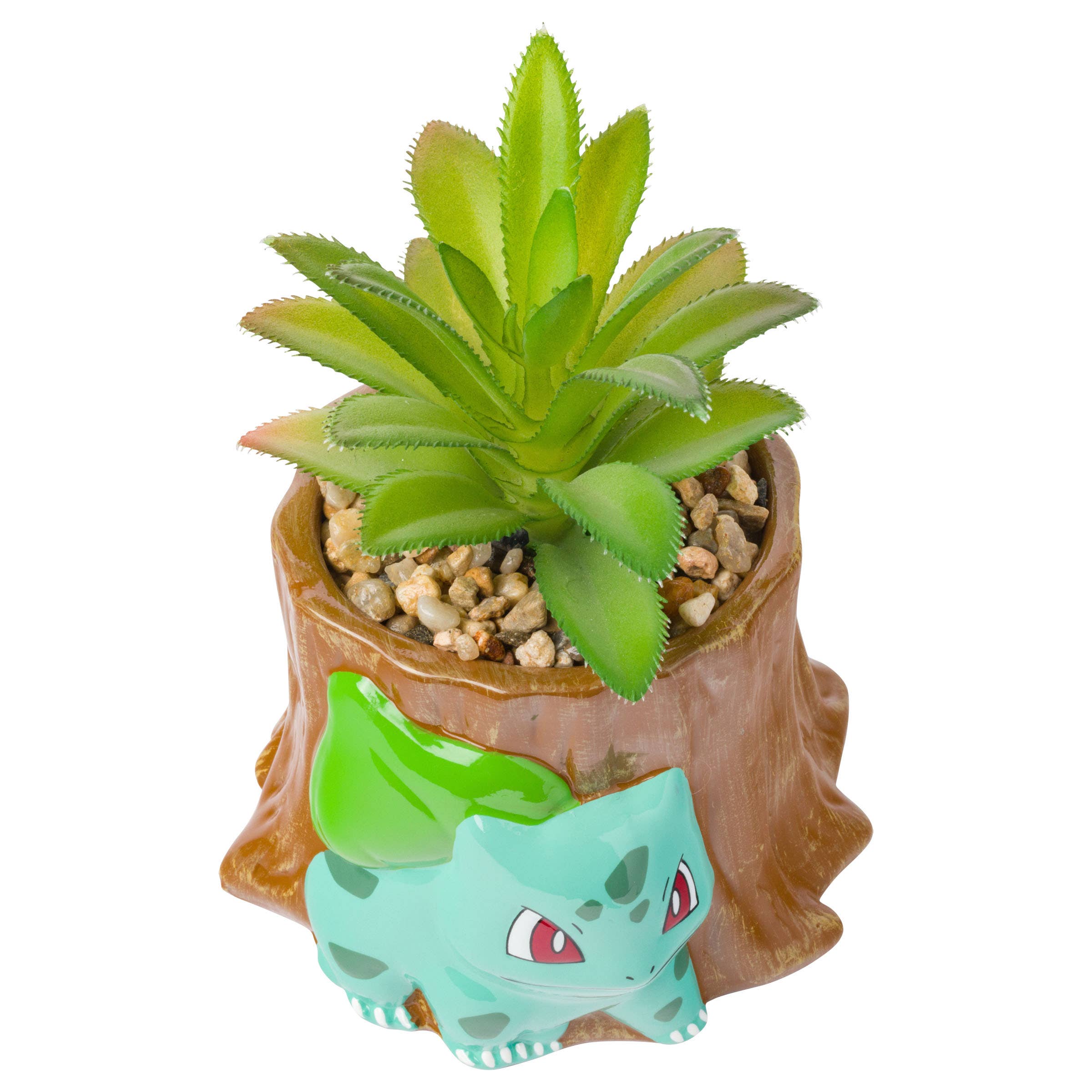 Silver Buffalo - Wholesale Artificial Plant - Pokemon Bulbasaur Mini Ceramic Planter with Faux Plant1