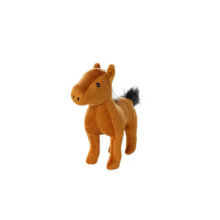 Tuffy Dog Toys - VIP Products - Wholesale Pet Squeaky Toy - Dog - Mighty Jr Farm Horse, Plush, Squeaky Dog Toy