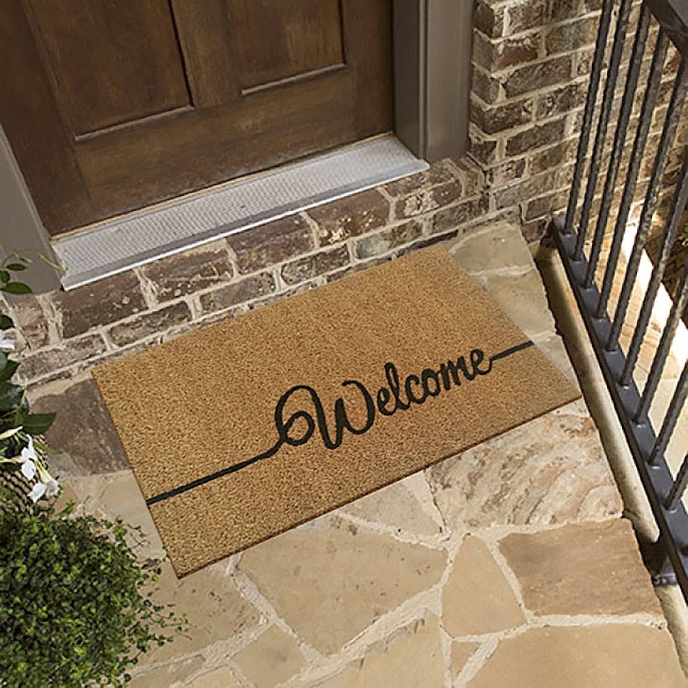 Voglrieder - Vente Paillasson - Paillasson en coco 60 x 40 cm avec motifs pour porte d'entrée12