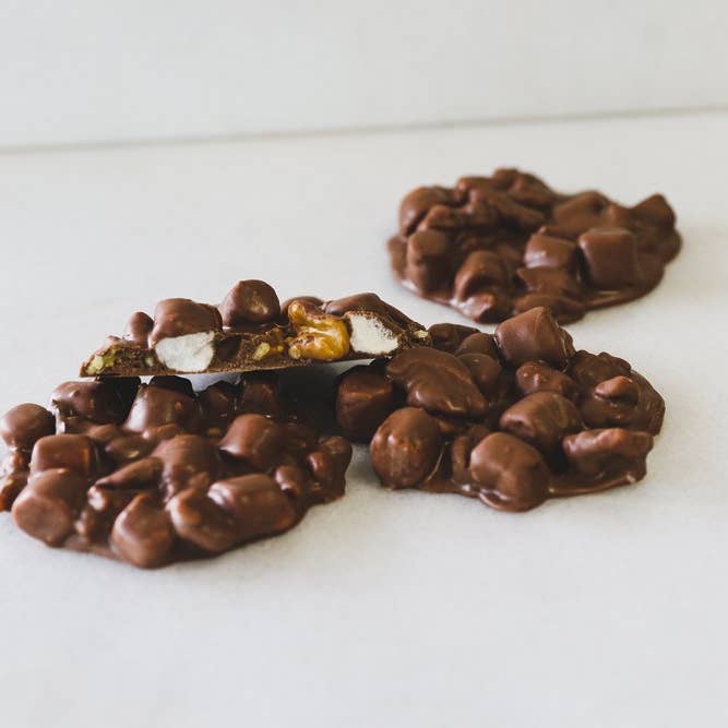 Maggie Lyon Chocolatiers - Wholesale Chocolate Covered Sweets - Rocky Road Clusters / 4lb. Case1