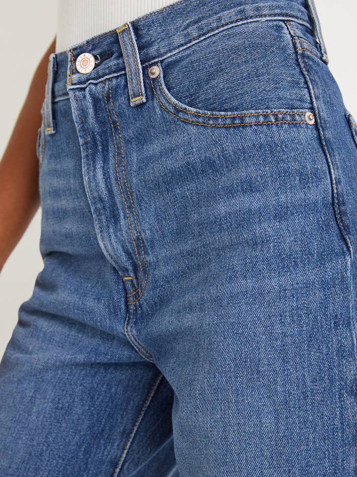 Lovesoft - Venta al por mayor Vaqueros - Mujer - Vaqueros de pierna recta suelta de cintura alta en bruto22