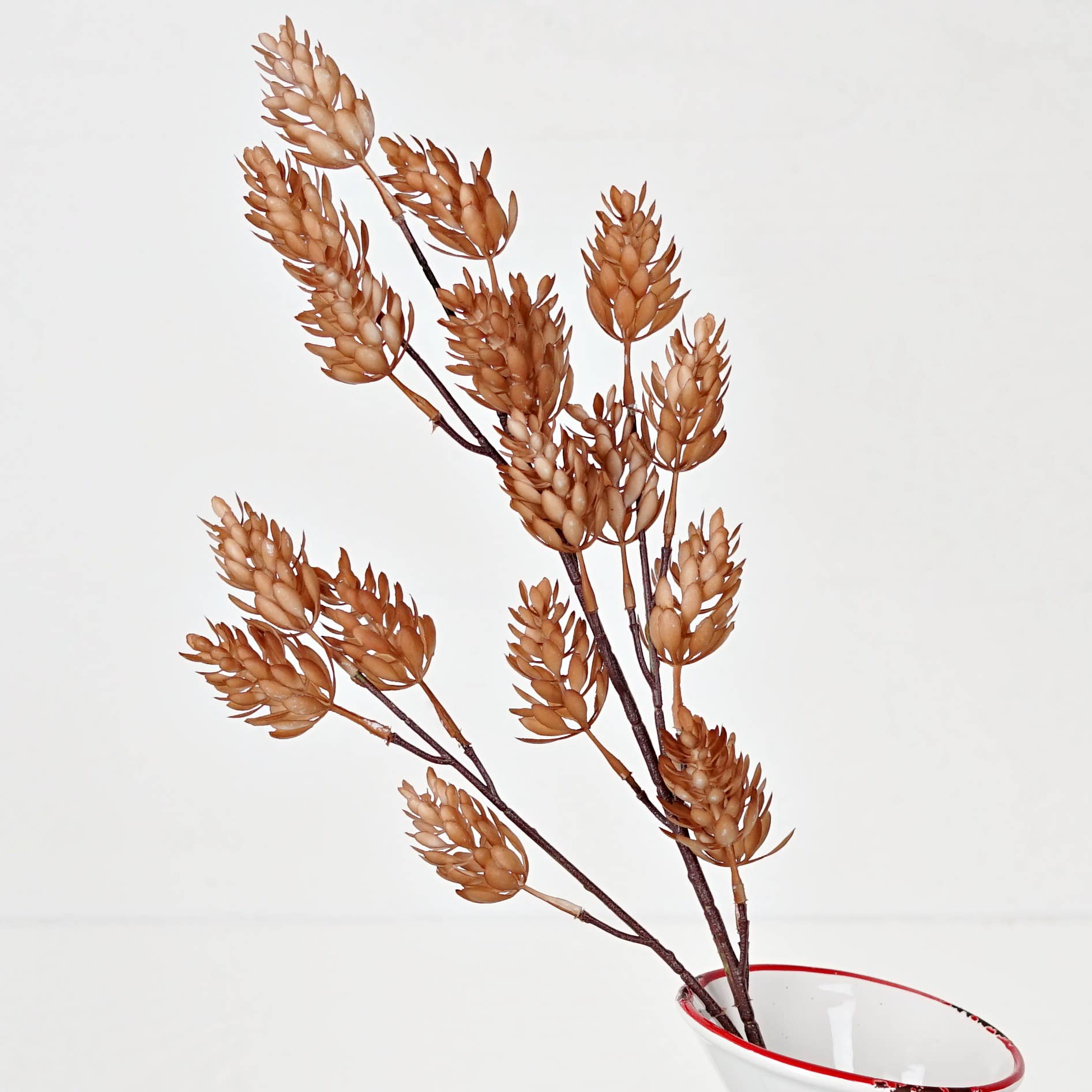 Impressive Enterprises, Inc. - Wholesale Artificial Flowers - 530125- 24in Spray-Mix Hops-Latte3