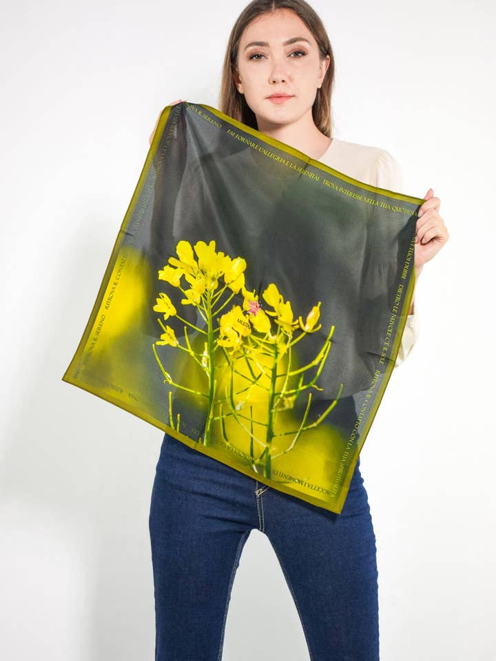 P. MUSTARD SCARF for wholesale by BB FLOWER