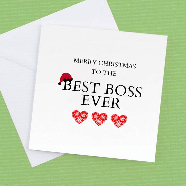 Merry Christmas to the Best Boss Ever for wholesale by Giftieness