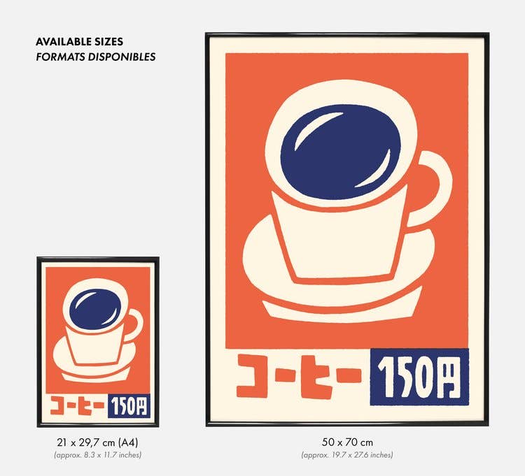 Yeaaah! Studio - Wholesale Art Print - "Coffee" Poster (A4 format or 50 x 70 cm)1