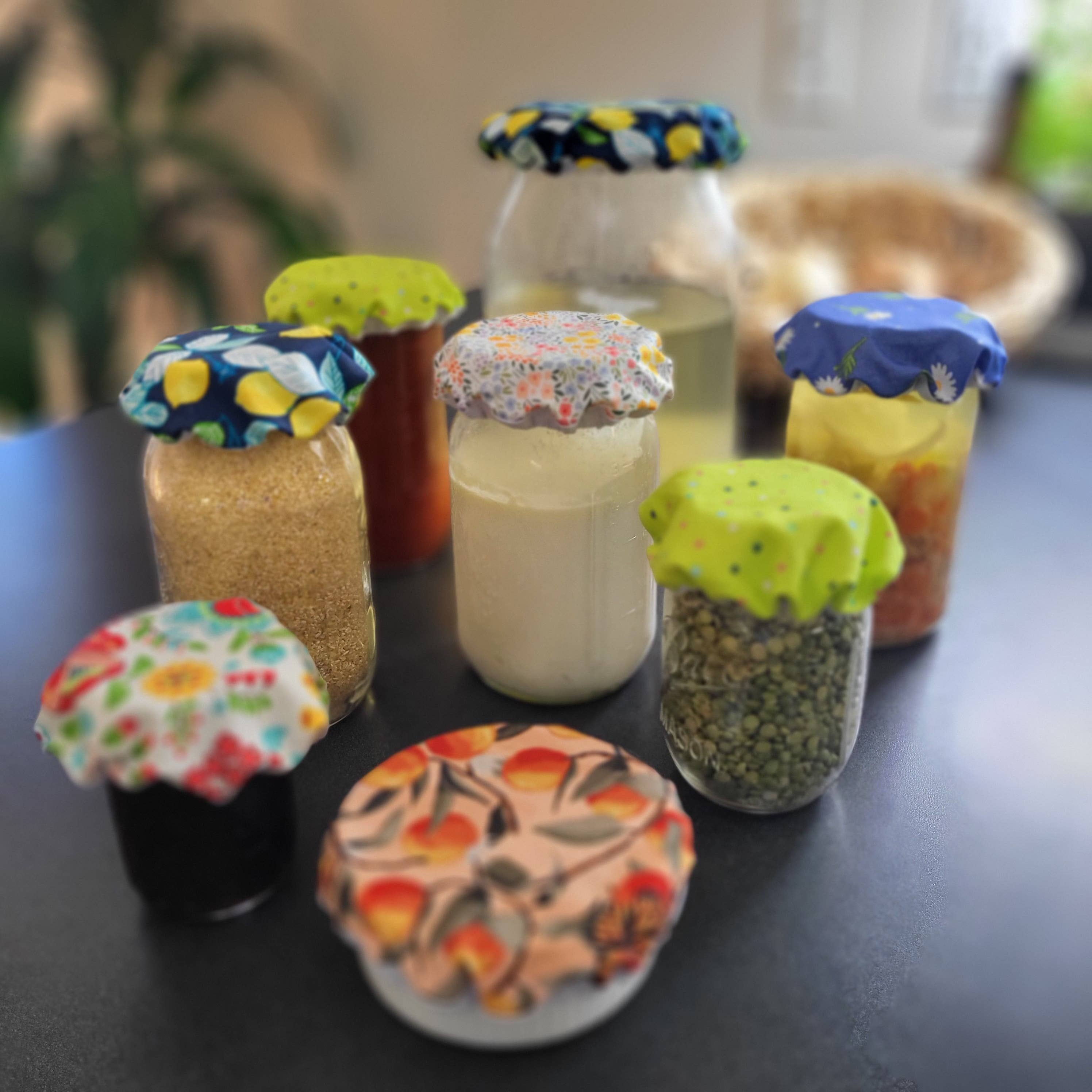 Made In Habersham - Wholesale Food Storage Wrap/Bag - Cotton Fabric Bowl & Jar Covers Try It Pack2