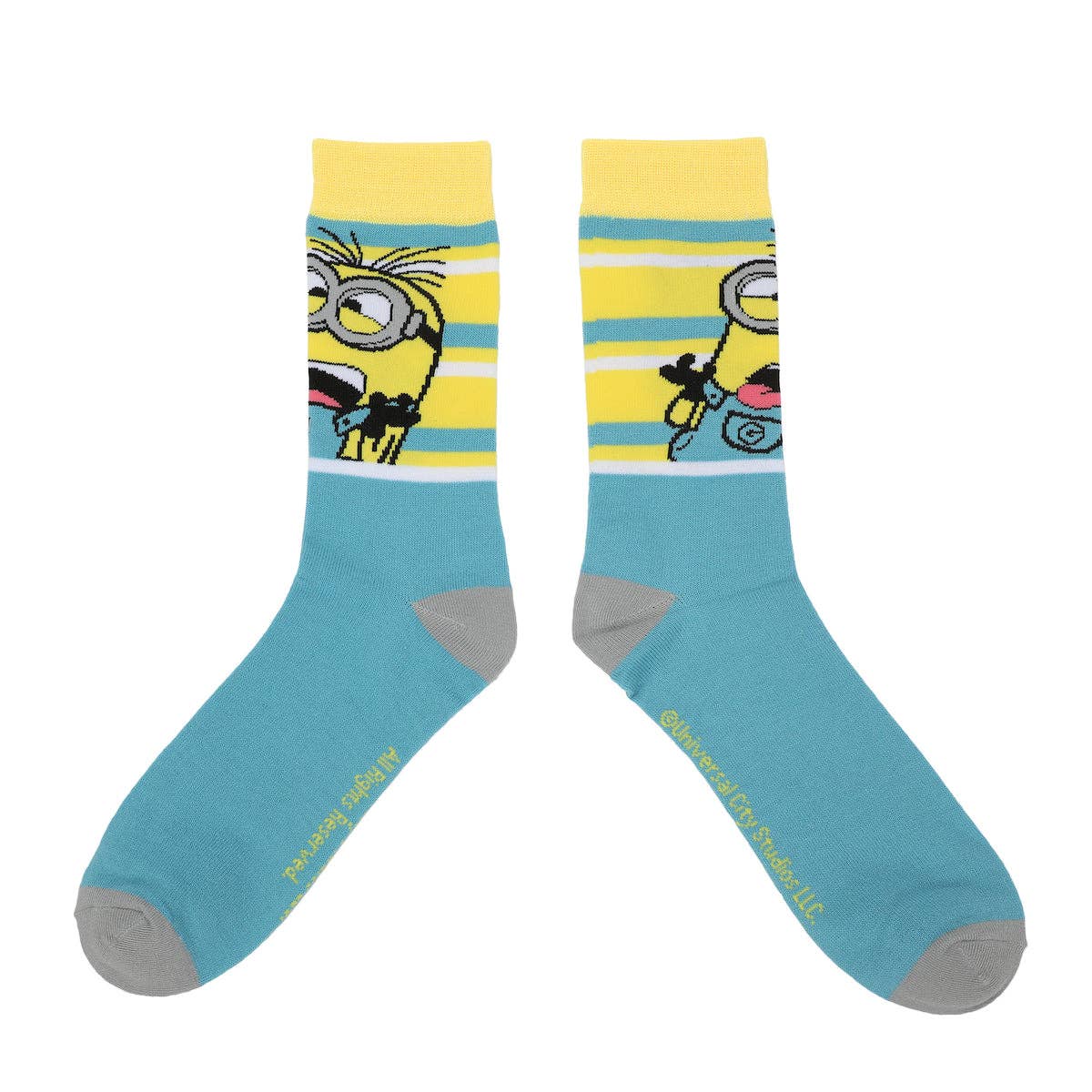 Bioworld Merchandising - Wholesale Socks - Men's - Minions Adult Crew Socks 5-Pack - Mischievous Fun For Your Feet!4