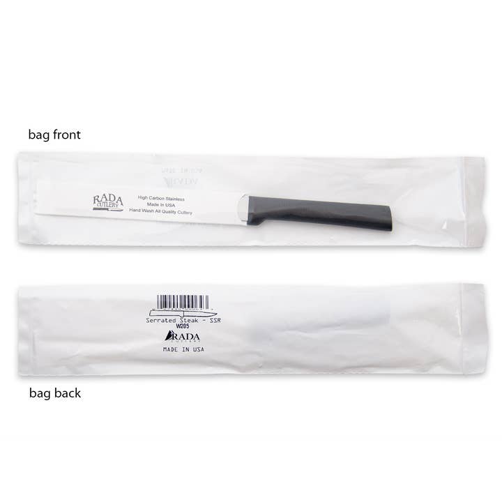 Rada Cutlery - Wholesale Kitchen/Utility Knife - Black Serrated Steak Knife3