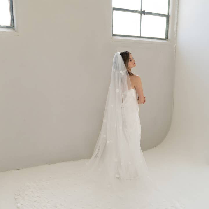 Lumière Veil - FW25-003 and other Purchase Wholesale sheer white fabric. Free Returns & Net 60 Terms on Faire trending on Faire.