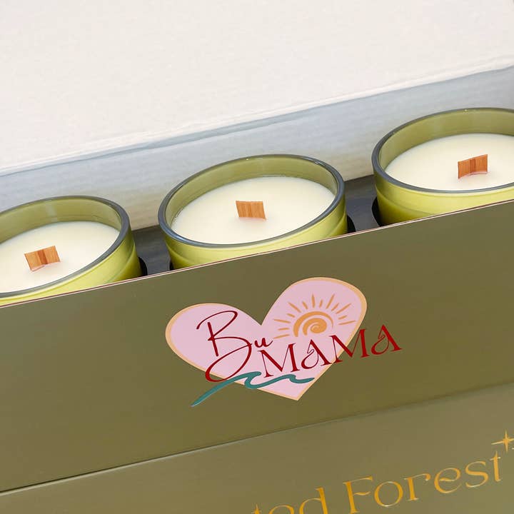Foresta Ghiacciata - Confezione Regalo - Set di 3 Candele per la vendita all'ingrosso da parte di BuMama