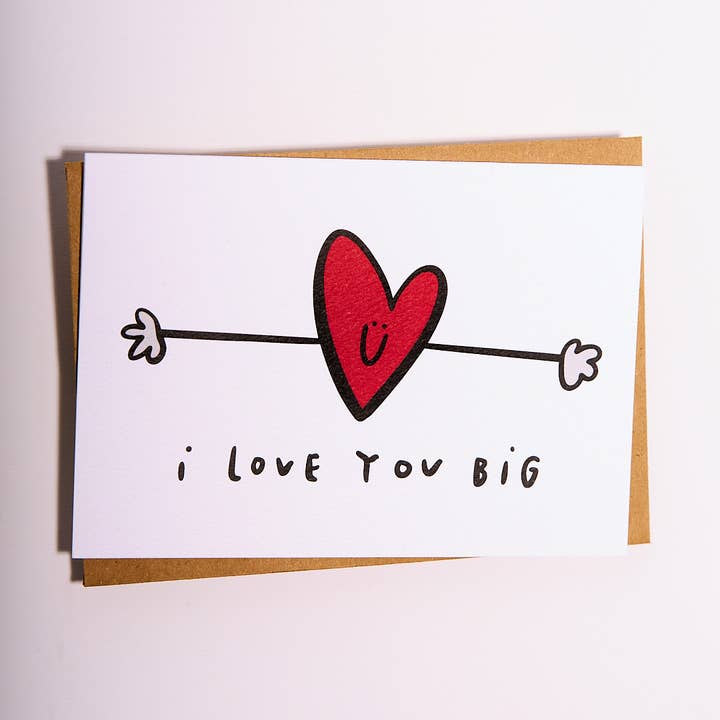 Love You Big Card for wholesale by DoodleGirl Designs
