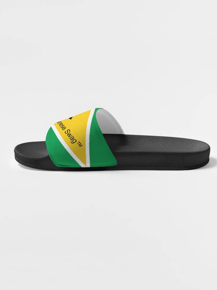 Guyanese Flag Women's Slide Sandal for wholesale by Guyanese Swag