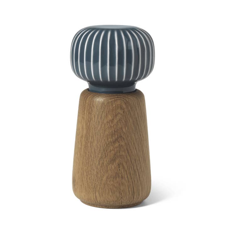 Kähler - Hammershøi - 5.7" Oak & Ceramic Spice Grinder for wholesale by Danish Design Collective