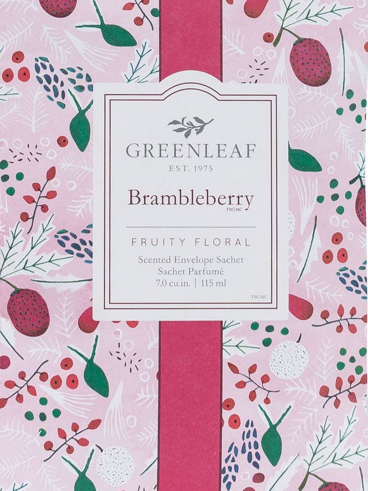 Greenleaf Brambleberry Large Scented Sachet (Pack of 18) for wholesale by Heart Of The Country Ltd