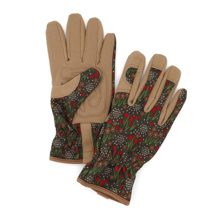 Willow and Belle Outdoor Gardening Gloves - Women's One Size - Padded with Elastic Cuffs for wholesale by Robert Frederick Ltd
