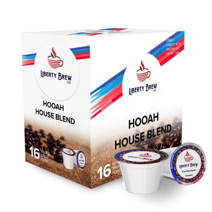 Liberty Brew Single-Serve Coffee K-Cup, Hooah Blend, Carton Of 16 for wholesale by Liberty Brew