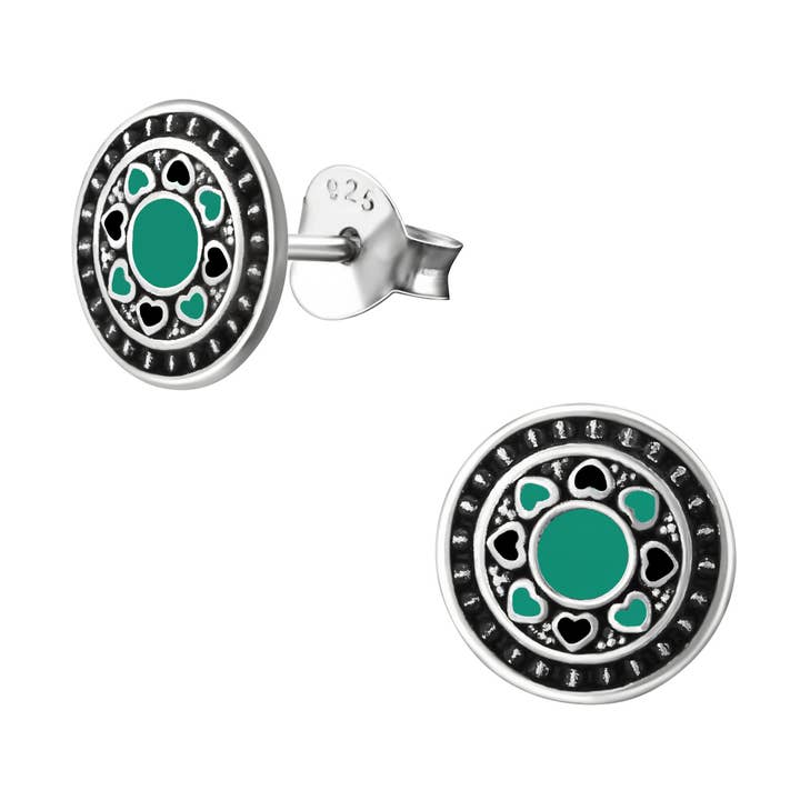 Pendientes turquesa oriental de plata 925 para venta al por mayor de Janusch