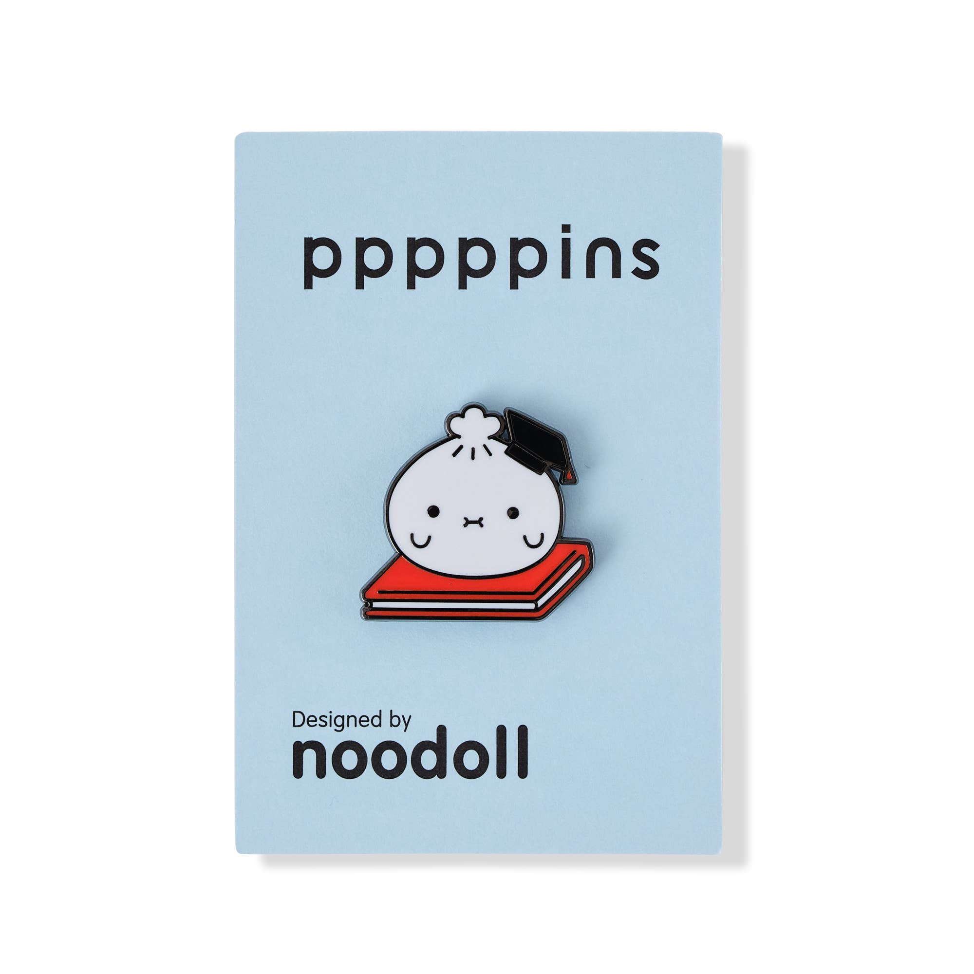 Noodoll - Wholesale Lapel Pin/Button - Enamel Pin - Graduation Ricebao - White Bao 0