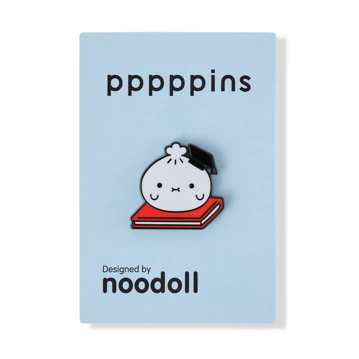 Noodoll - Wholesale Lapel Pin/Button - Enamel Pin - Graduation Ricebao - White Bao 0