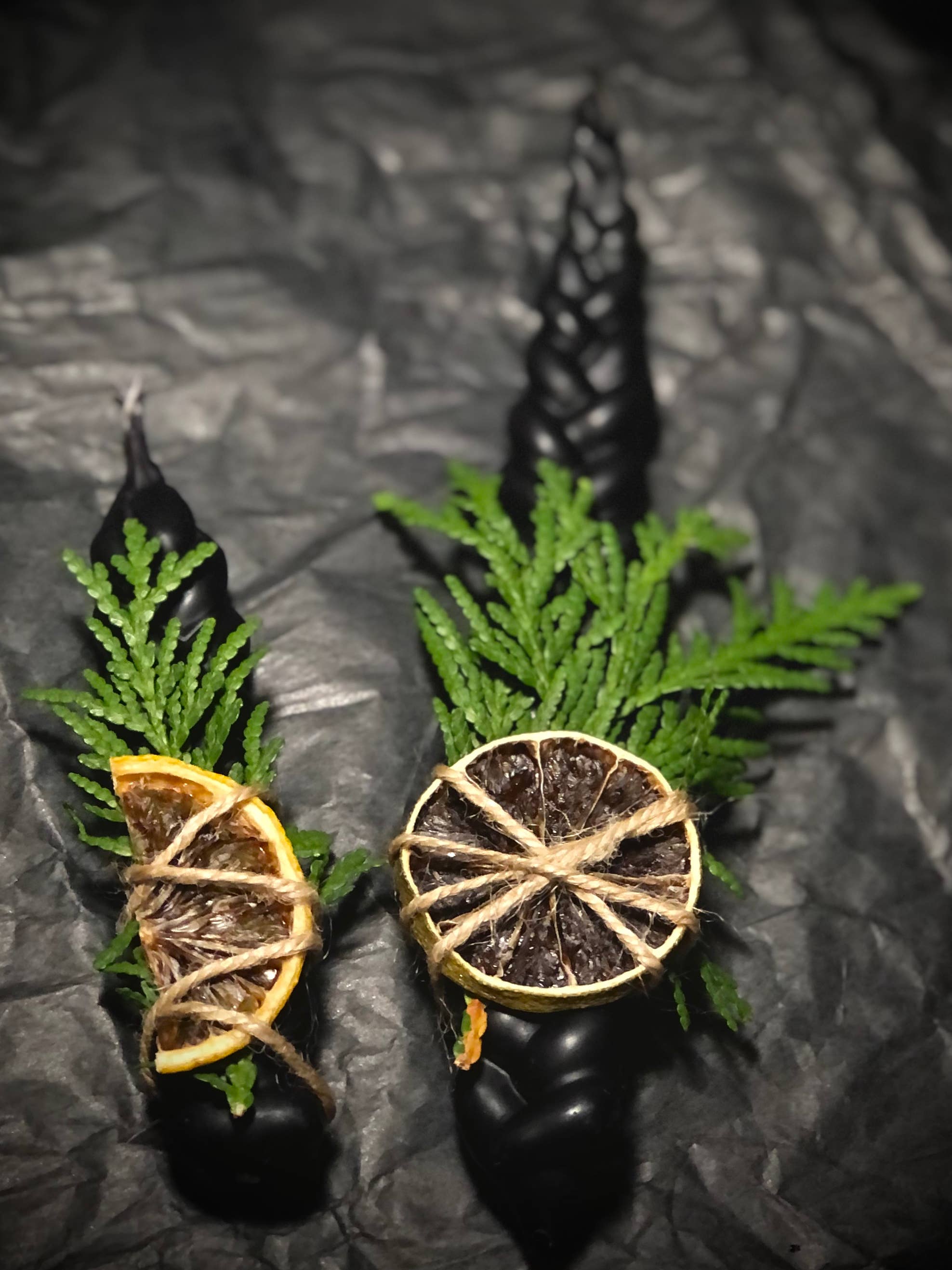 BlakByrd Botanika - Wholesale Tapered Candle/Candlestick - BLAK MAGICK Braided Beeswax Candle4