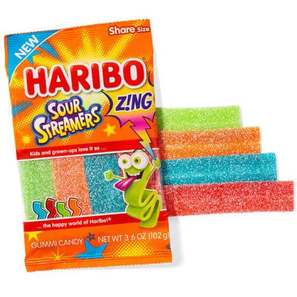 Haribo Gummi Candy, Mini Rainbow Frogs - 5 oz