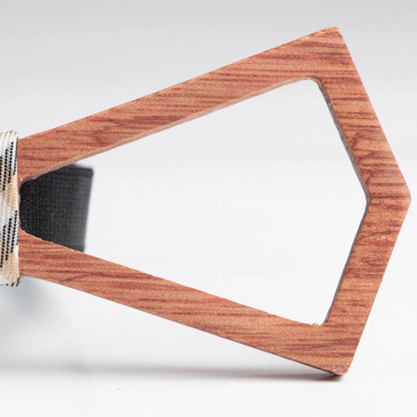 Wood&Chic - Vendita all'ingrosso Fermacravatta - Uomo - Papillon in legno Father & Son - Holly4