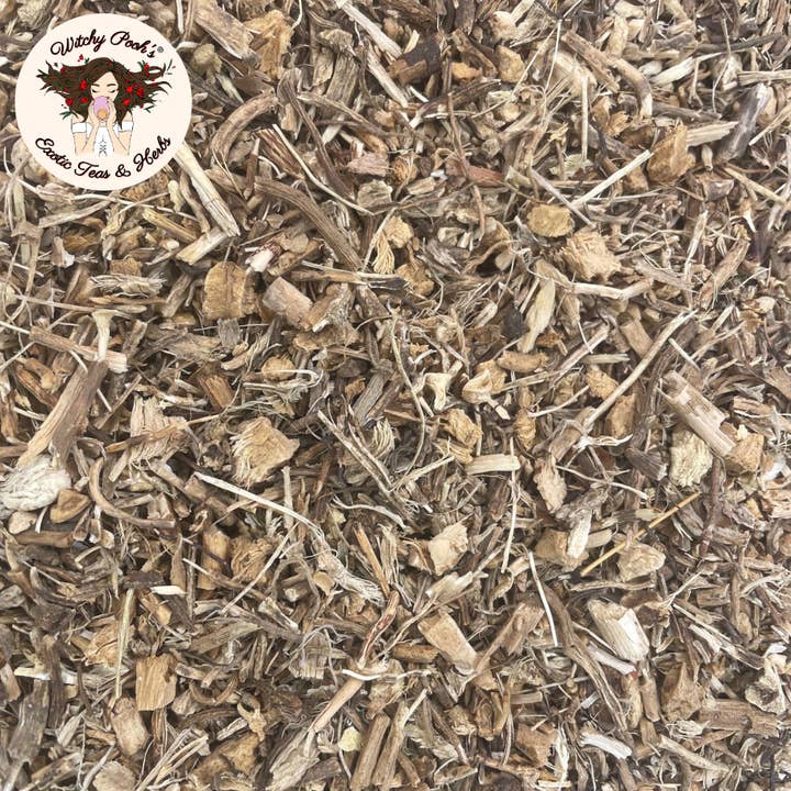 Witchy Pooh's Exotic Teas & Herbs – Engroshandel Løs te – Witchy Poohs Butcher's Broom Te, skåret og sigtet rod14