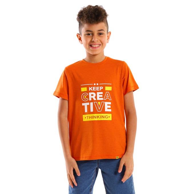 Izor Printed Boys Half Sleeves T-Shirt for wholesale by Izor