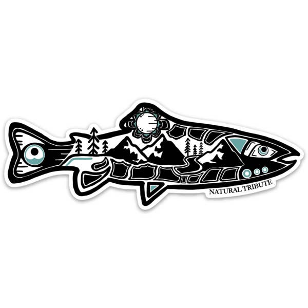 PNW Trout Sticker for wholesale by Natural Tribute