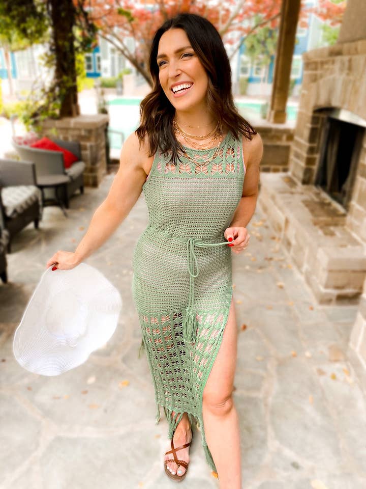 Finn Front Tie Beach Coverup Dress for wholesale by Girl Code Couture