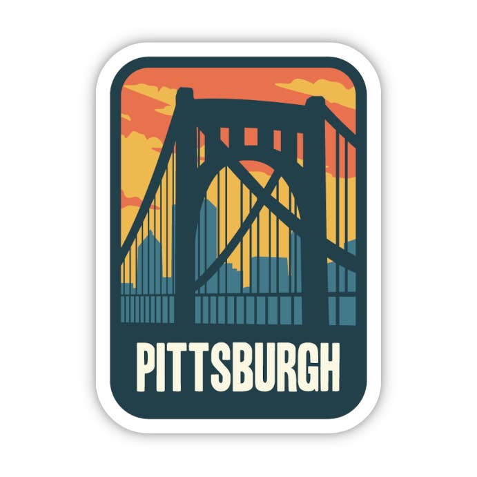 Pittsburgh Pennsylvania Sticker for wholesale by Vancity Stickers