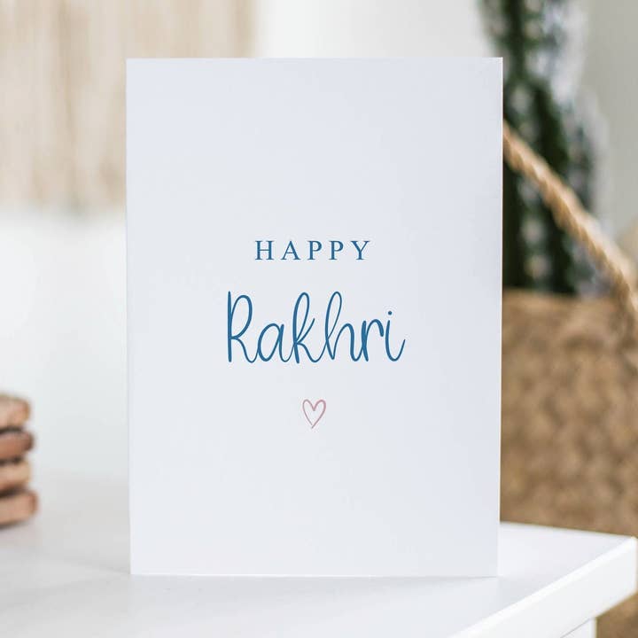 Happy Rakhri Card for wholesale by Kalm Lettering