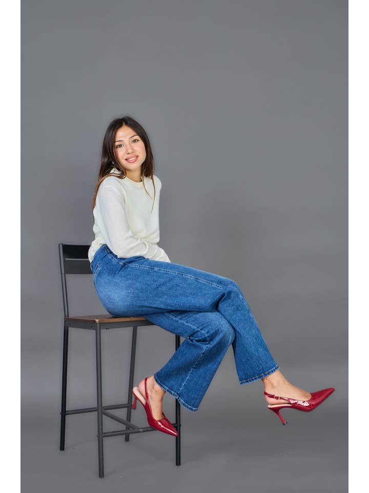 ANA & LUCY - Wholesale Jeans - Women's - Wide-Leg Jeans (Button Closure) "Audrey" - ANA & LUCY18