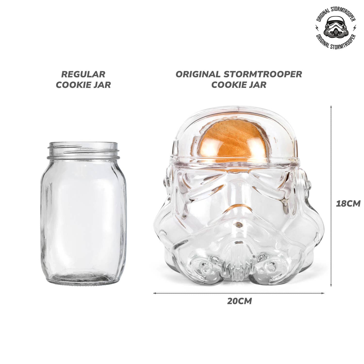 ThumbsUp! - Vendita all'ingrosso Barattoli da cucina - Barattolo per biscotti Terrario Stormtrooper originale6