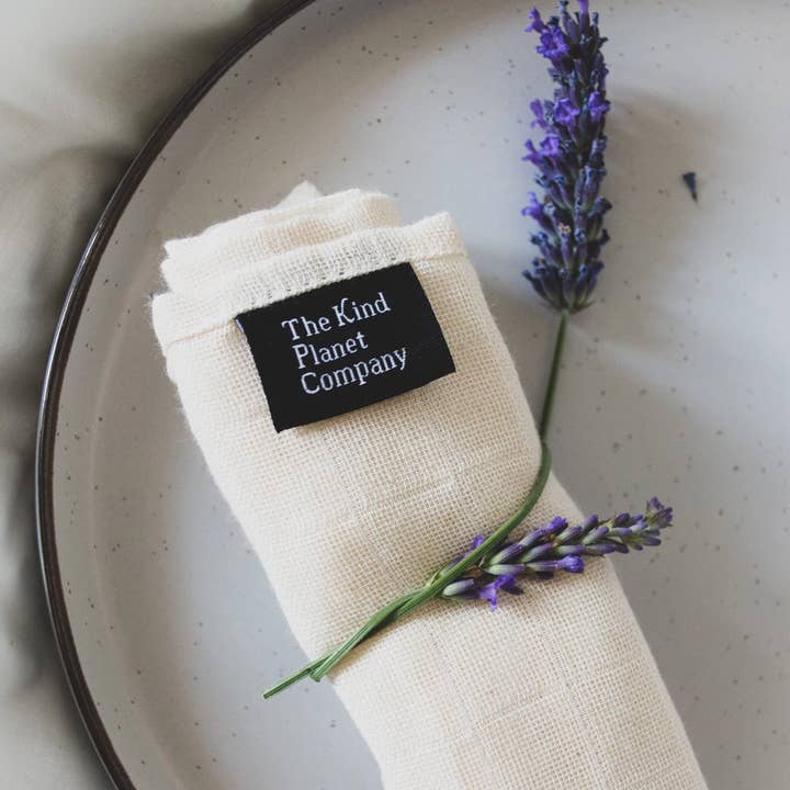 The Kind Planet Company – Engroshandel Vatrondel/serviet – Økologiske muslinklude i bomuld0