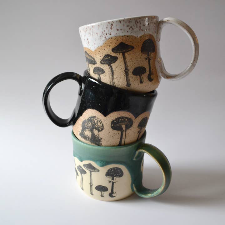 Mushroom Mug | Minimalist | Boho | Pottery | Kitchen Decor | for wholesale by Premadasa