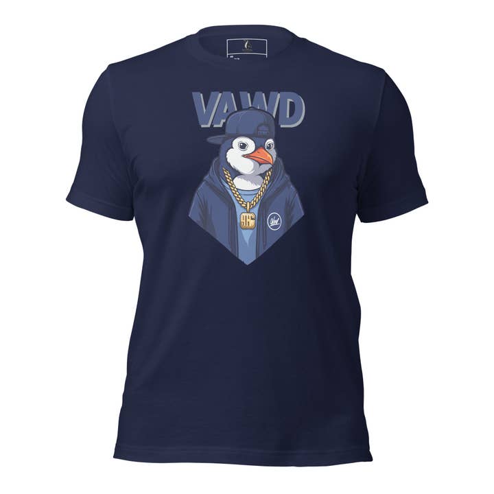 VAWD Hip-Hop Penguin Graphic Tee – Iconic Rap Legend Inspired T-Shirt for wholesale by VAWDesigns