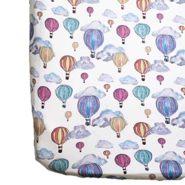 The Gilded Bird Ltd - Wholesale Cot/Crib Sheets - Balloon Festival Fitted Crib Sheet