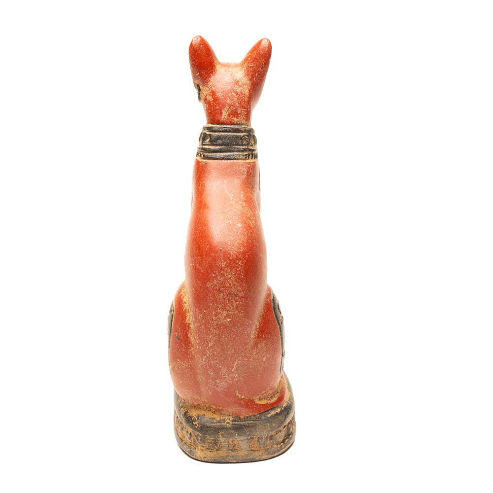 Discoveries, Inc. - Wholesale Decorative Figurine - Bastet Cat Red Small - 4.25" - Egyptian Goddess4
