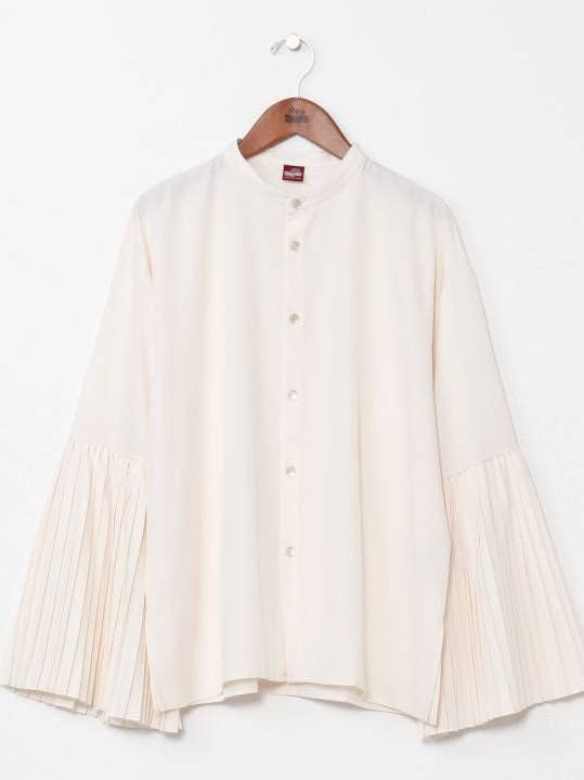 Blusa com Punho Plissado HIDAYOSE por atacado de Ametsuchi by Amina Collection