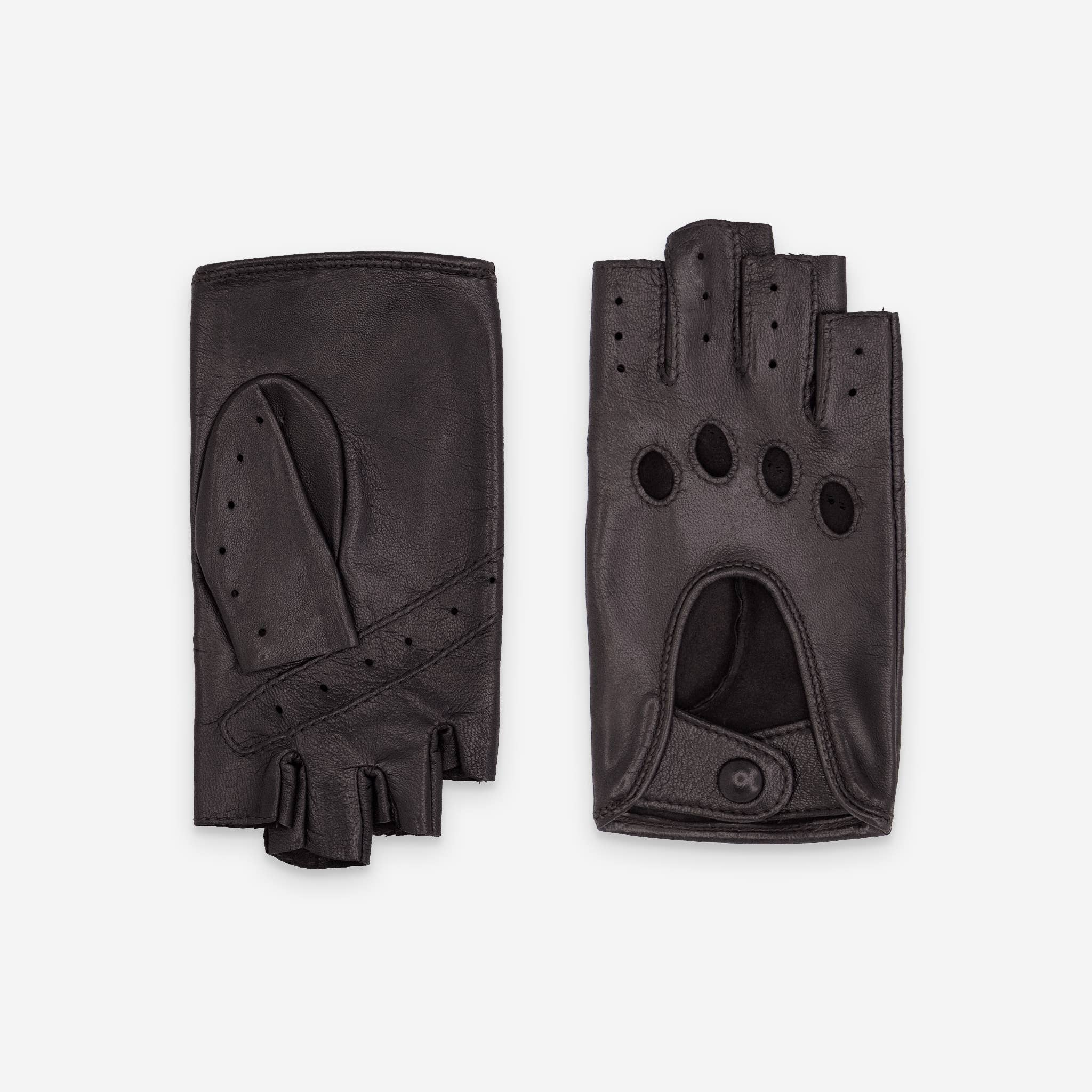 Glove Story – Großhandel Handschuhe – Damen – Fingerlose Damenhandschuhe aus Lammleder, ungefüttert – Modell conduit-21125NF15