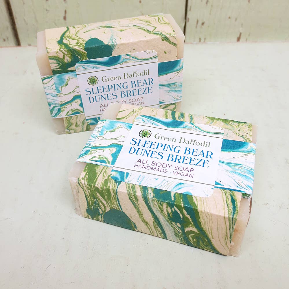 Green Daffodil Bath & Body - Wholesale Bar Soap - Sleeping Bear Dunes Breeze  Handmade Bar Soap  - Michigan1